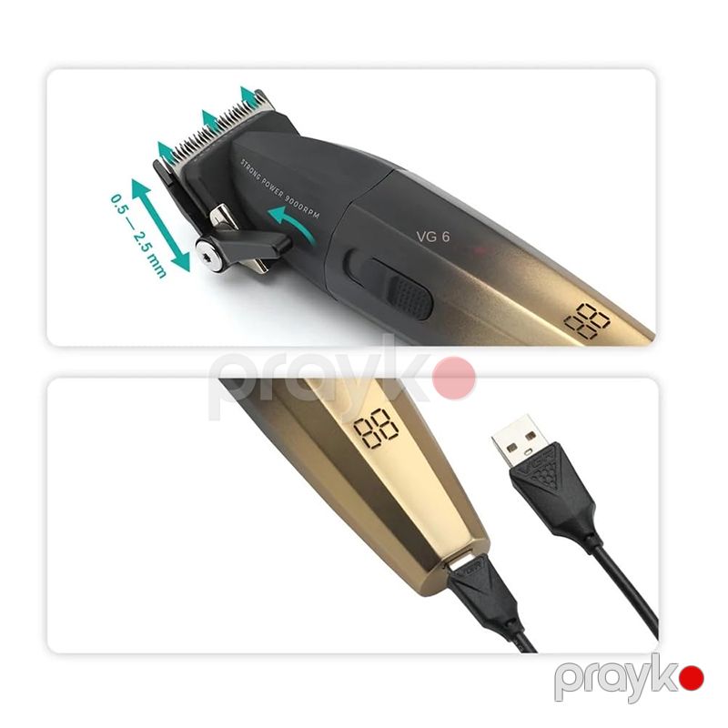VGR V-003 Professional Kişilər Üçün Trimmer Elektrikli Saç Saqqal Təraş Maşını Ülgüc — Usturalar, trimmerler və epilyatorlar, Bakı (4)
