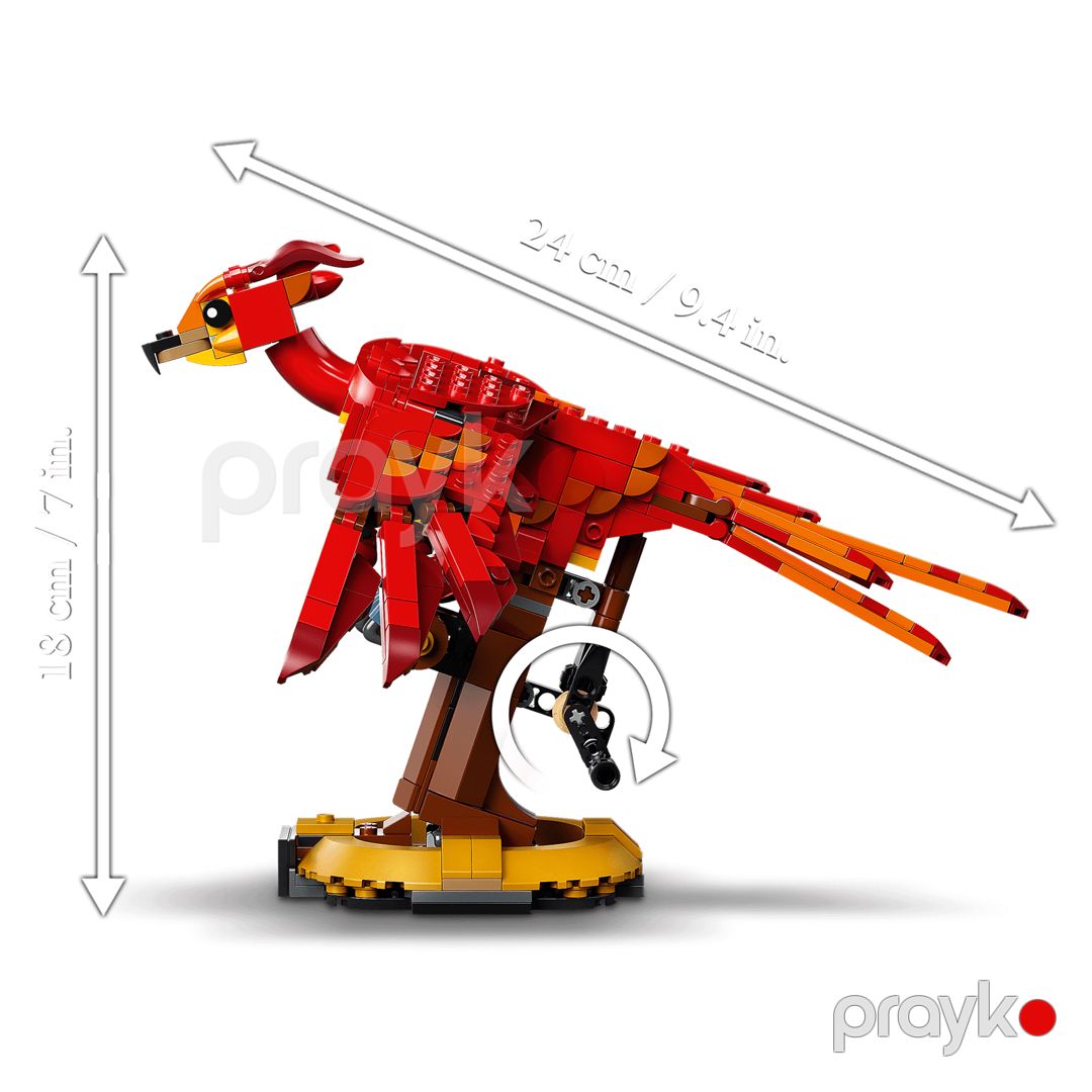 Harry Poter Lego Constructor Oyuncaq Fawkes Phoenix Dambldore, Harry Potter Constructor Bloklar 606, No.99917 — Oyuncaqlar, Bakı (3)