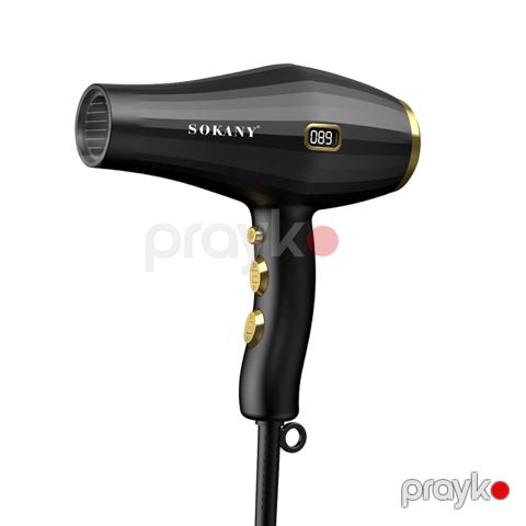 Sokany SK-14016 - Hava Feni Professional Salon Saç Qurutma Dəsti Plastik Material — Bakı
