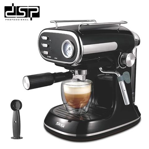 DSP Avtomatik Espresso Qəhvə Maşını 15 Bar Təzyiqli Yarımavtomatik Qəhvə Dəmləyicisi 1L Sahib Elektrikli Espresso — Bakı