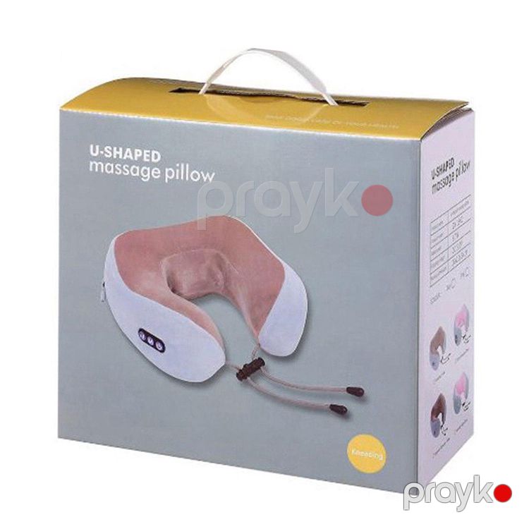 Boyun Masaj Yastığı Gelius Smart Pillow Massager ZX-1902 Vibrasiyalı Boyun Masaj Cihazı Yumuşaq Vibro Seyahət Yastığı — İdman, hobi, istirahət, Bakı (5)