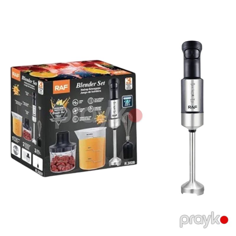 RAF R.3028 - Əl Blenderi, 400W Güc, 4 Paslanmayan Polad Bıçaq, 2 Sürət — Blenderlər, xırdalayanlar və mikserlər, Bakı (5)