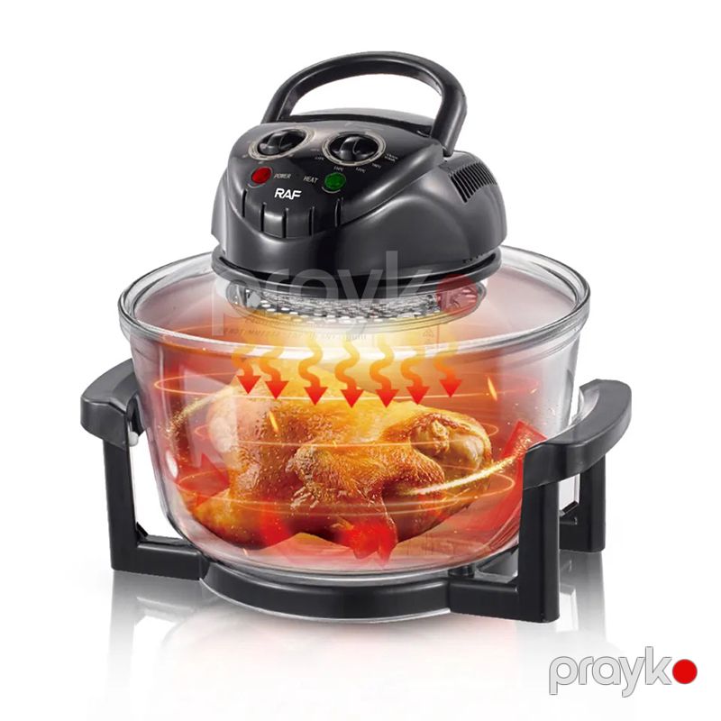 RAF R.5302 Şüşə Hava Fritözü LCD Ekran 3500W Gücündə Dayanıqlı Elektikli Qril Sobası 12L — Digər mətbəx texnikası, Bakı (6)