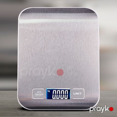 Elektron Tərəzi Pronto Rəqəmsal Elektron Mətbəx Tərəzisi Tutumu 5000 qr LCD displeyə Sahib Rəqəmsal Tərəzi — Bakı