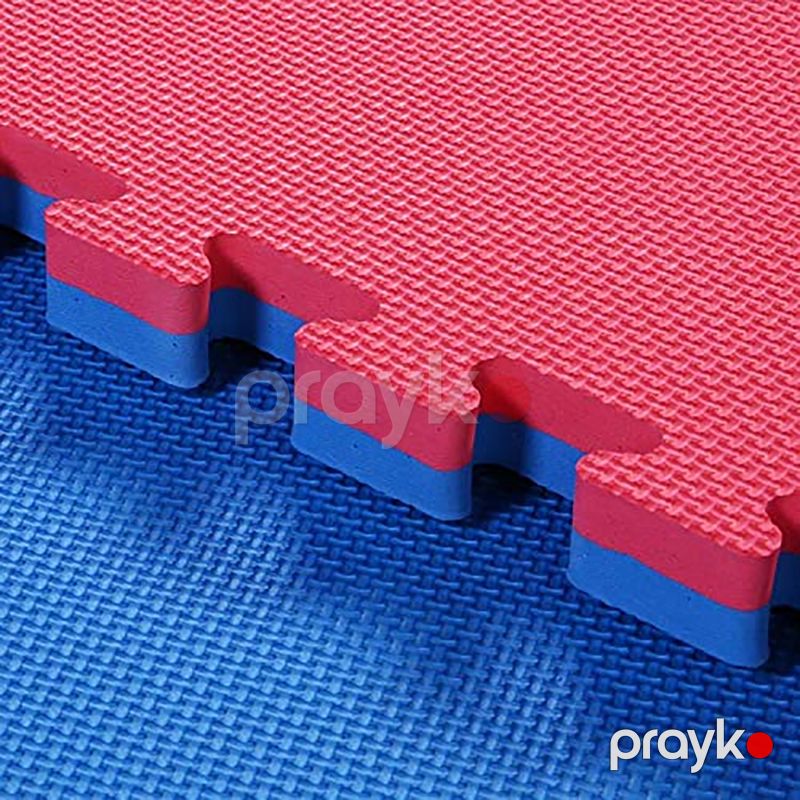 Smart Sports Medıa Tatami Xalçası Qırmızı və Mavi İki Üzlüklü 2.5sm Puzzle Döşəmə Matı — İdman, hobi, istirahət, Bakı (3)