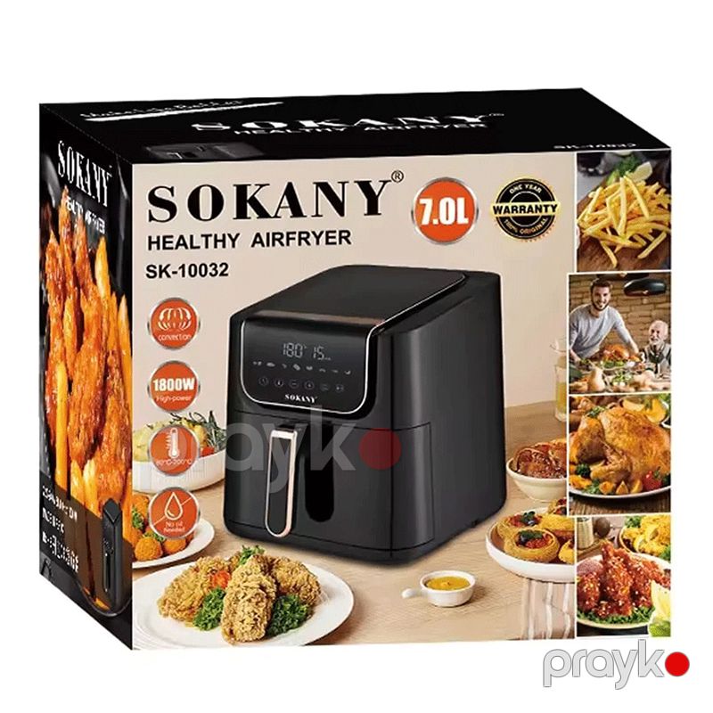 Aeroqril Sokany SK-10032 Yeni Dizaynda Böyük Tutumlu 1800 Vt 7 L Sokany SK-10032 — Digər mətbəx texnikası, Bakı (5)
