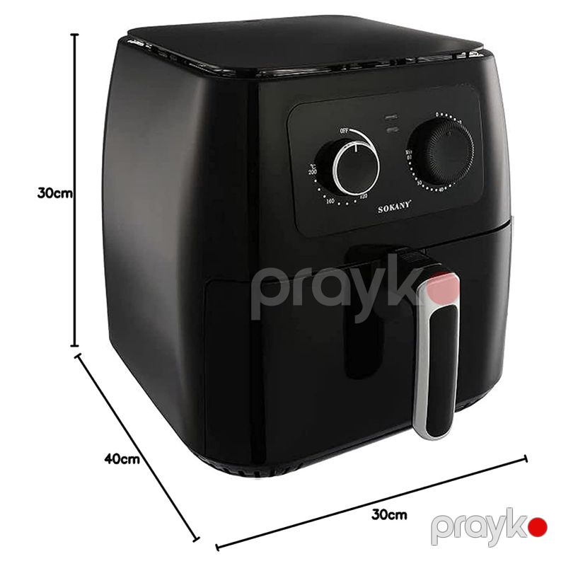 Böyük Tutumlu Sokany Hava Fritözü Elektrikli Air Fryer 1700W 8,5 Litr Tutuma Sahib Elektrikli Qızardıcı Professional Sokany Qızardıcı — Digər mətbəx texnikası, Bakı (6)