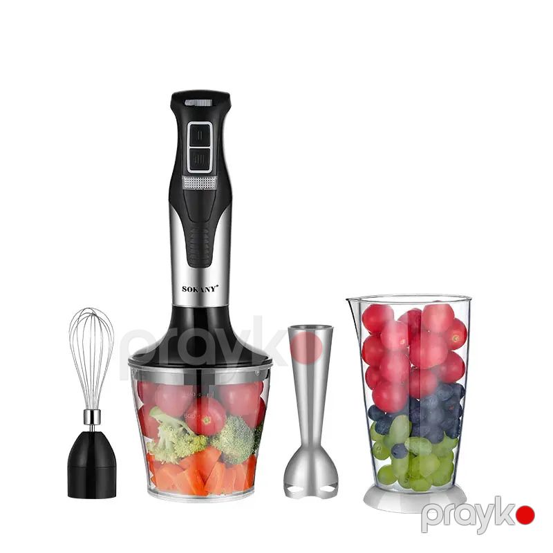 Sokany SK-758-4 Çoxfunksiyalı Blender Əl Blenderi Elektrikli Blender 1000W — Blenderlər, xırdalayanlar və mikserlər, Bakı (6)