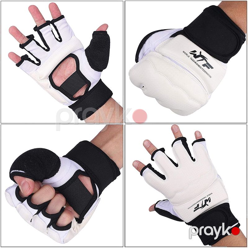 Yarım Barmaq Taekvondo Əlcəyi Barmaqsız Kikboksinq Boks Üçün Taekvondo Əlcəyi — İdman, hobi, istirahət, Bakı (4)