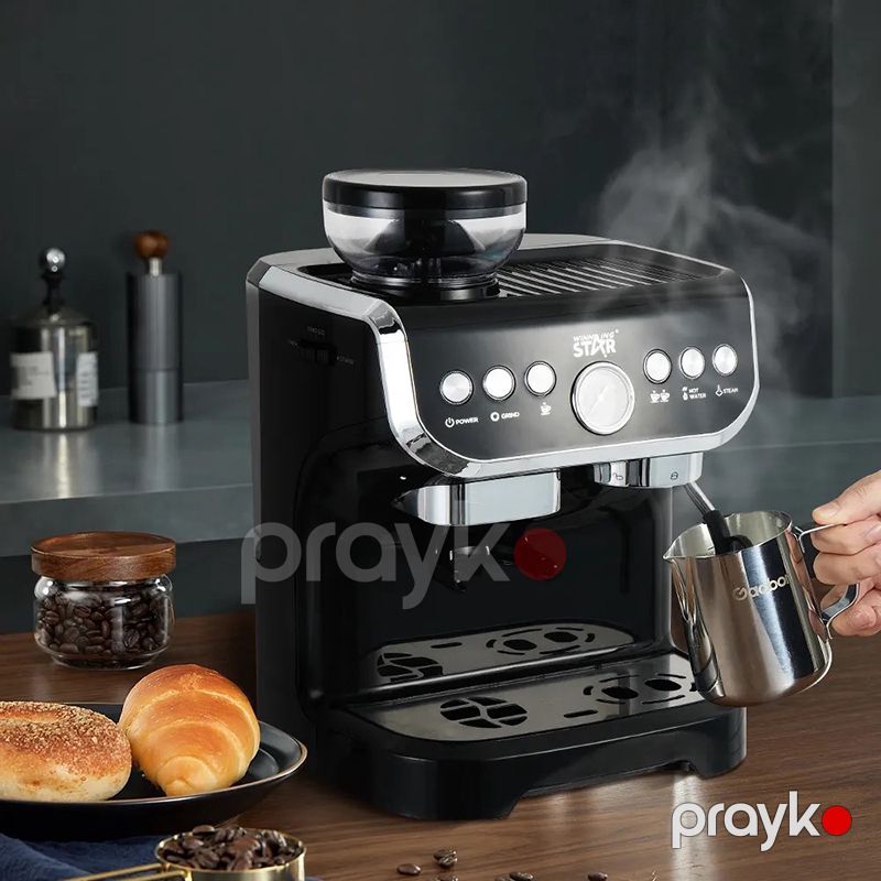 Wınnıng Star ST-9707 Çoxfunksiyalı Qəhvə Hazırlayan Elektrikli Yüksək Təzyiqli Espresso Maşını Kofe Üyüdücü İlə — Digər mətbəx texnikası, Bakı (4)