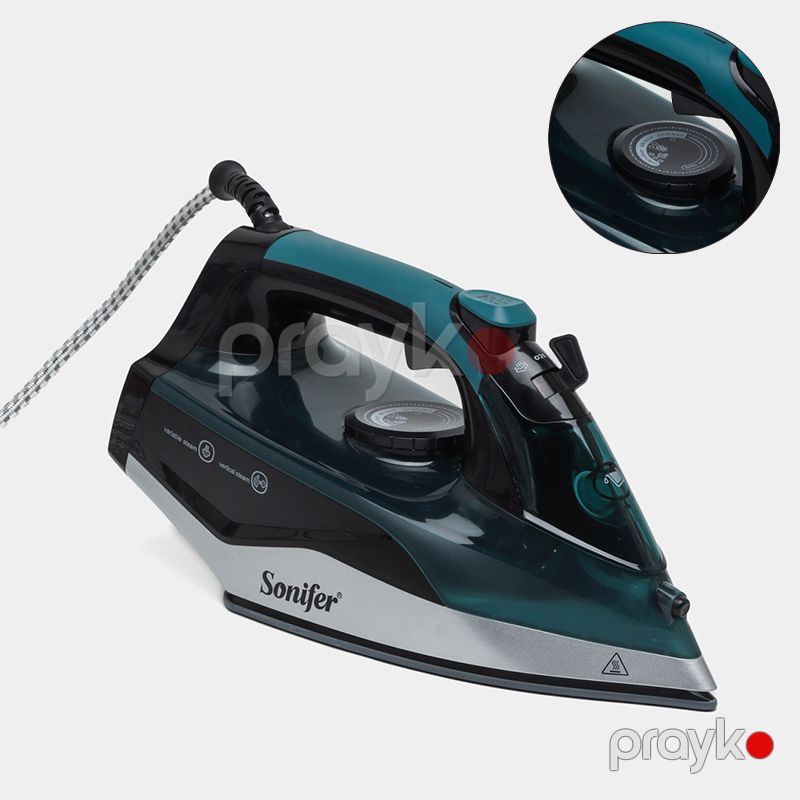 Yüksək Keyfiyyətli Sonifer SF-9101 Paltar Ütüləmə Maşını 2290 W Gücündə Elektrikli Buxarlı Keramik Ütü — Ev texnikası, Bakı (2)