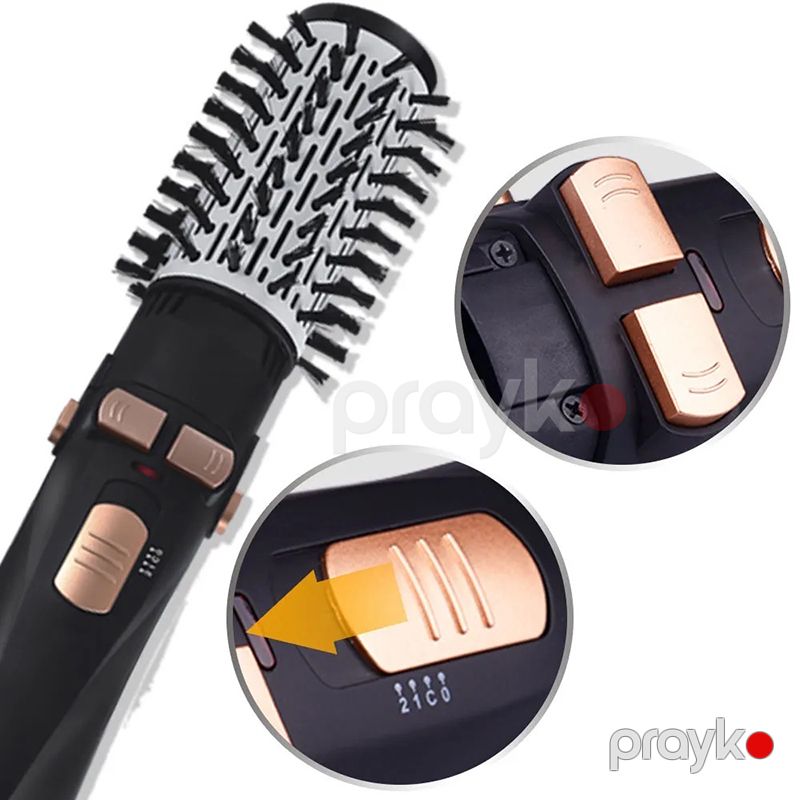 İsti Hava Fırçası 4 Başlıqlı Dəyişdirilə Bilən Fen Darağı Bir Addımlı Güclü Elektrikli Saç Düzləşdirici Roller Fen Qıvırıcı Styling Başlıq — Fən, Bakı (3)