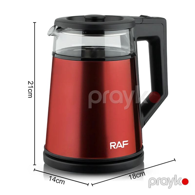 2000W Gücündə RAF Elektrik Çaydanı 1.8L Tutuma Sahib Paslanmaz Polad BPA-sız Electric Kettle Seramik Dizaynda Polad Çaydan — Elektrik çaydanları və termoslar, Bakı (6)