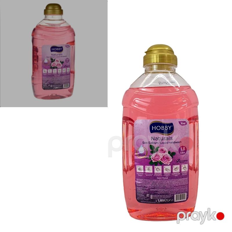 Yeni Mayə Sabun Hobby Qızılgül 1.8 l Hobby Sıvı Sabun Naturals Maye Əl Yuma Sabunu — Gözəllik və səhiyyə, Bakı (6)