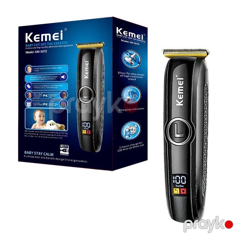 Kemei Kişilər Üçün Elektrikli Üz Saqqalı Bədən Saç Kəsmə Cihazı Elektrikli Saqqal Qırxma Makinası KM-5072 — Mallar, Bakı (6)