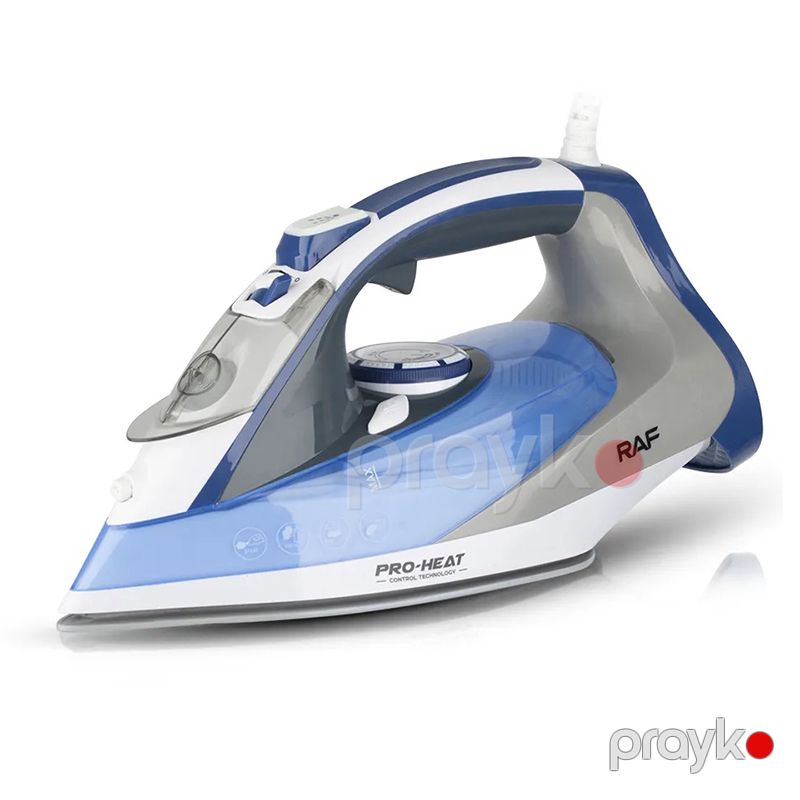 Peşəkar RAF Elektikli Buxarlı Ütü Yapişmaya Qarşı Özəlliyi İlə 2200W Gücündə Professional Anti-calc Keramik Ütü — Ev texnikası, Bakı (6)