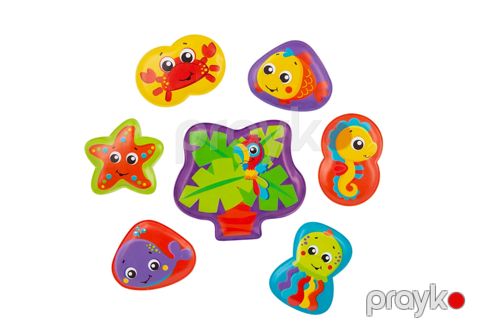 Hamam üçün yapışdırmalar Playgro Water Play Pals, rəngbərəng — Bakı