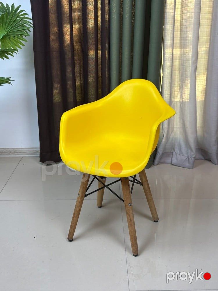 Stul Betis Kids Sarı Eiffel, ağac/dəmir/plastik, maksimal yüklənmə 180 kq - Delgroup468 — Stullar, Bakı (2)