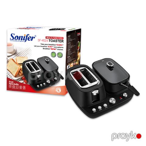 Sonifer SF-4024 Çoxfunksiyalı 2-si 1 Arada Toster Çörək Qızardan — Bakı
