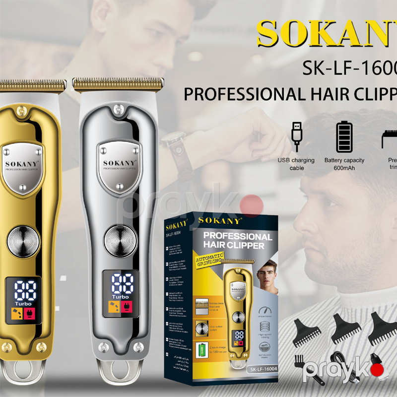 Sokany SK-16004 - Saç Kəsimi üçün Maşın, Trimmer — Usturalar, trimmerler və epilyatorlar, Bakı (6)