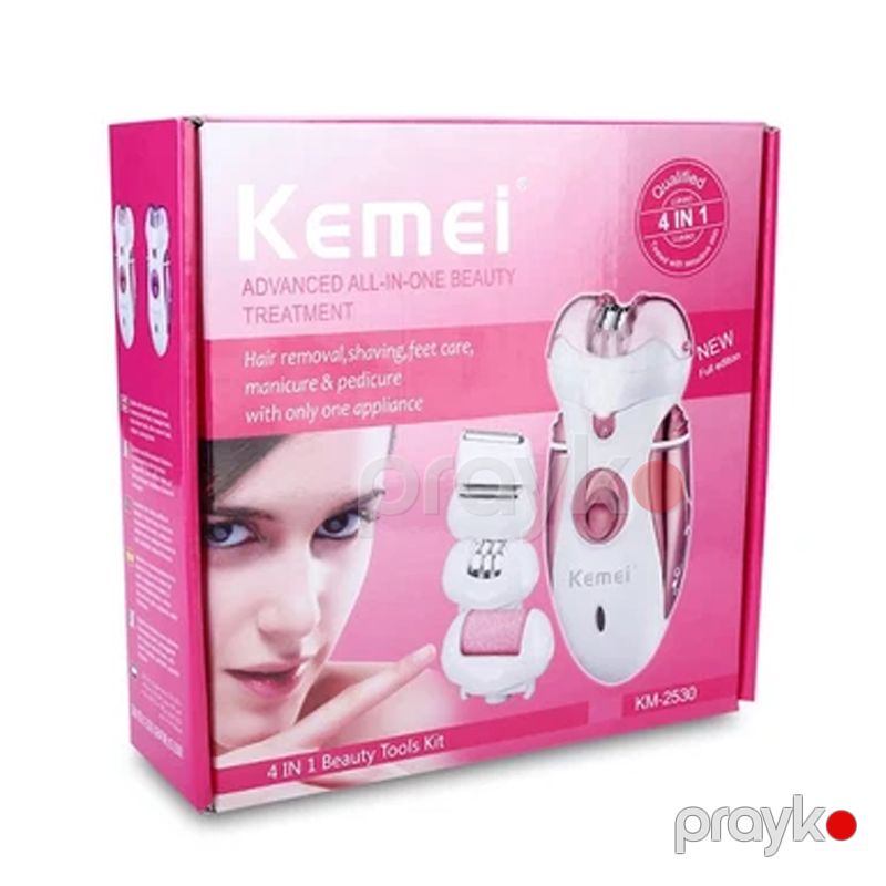Kemei KM-2530 - Epilyator 4-ü 1-də Doldurula bilən Epilyator Bədən Depilyatoru Qadın Trimmer — Usturalar, trimmerler və epilyatorlar, Bakı (4)