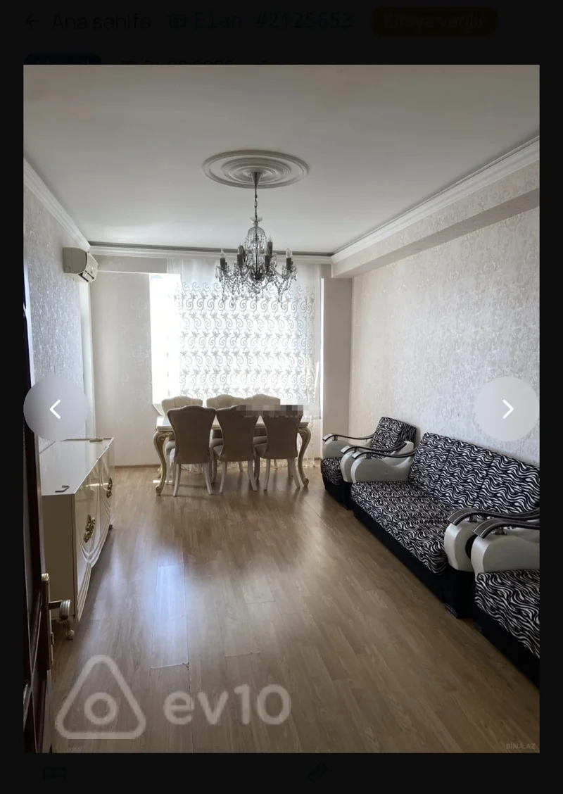 2 otaqlı mənzil, 80 m², Cəfər Xəndan — kirayə — Bakı