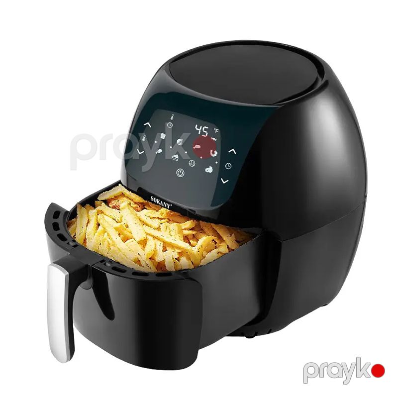 Böyük Tutumlu Sokany SK-8012 Rəqəmsal Air Fryer 8L Rəqəmsal İdarəetməli LED Displey Hava Fritözü 1800W — Digər mətbəx texnikası, Bakı (2)