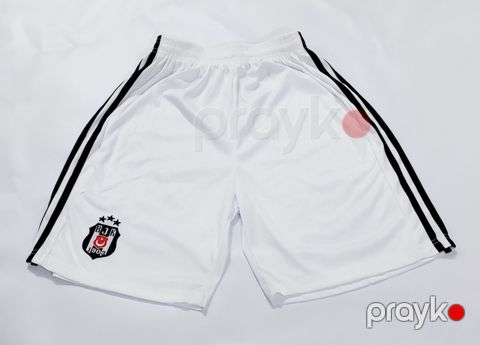 Azarkeşlər üçün şort Beşiktaş JK, ağ/qara, poliester/elastan, ölçü XL — Bakı