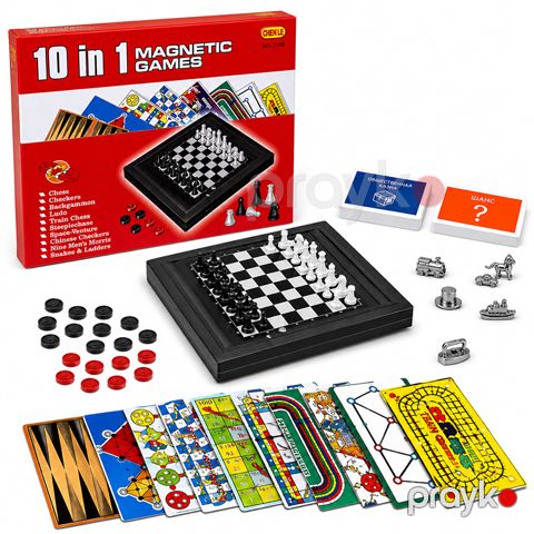 10 in 1 Magnetic Games – 10-u 1-də Maqnitli Stolüstü Oyun Dəsti — Bakı