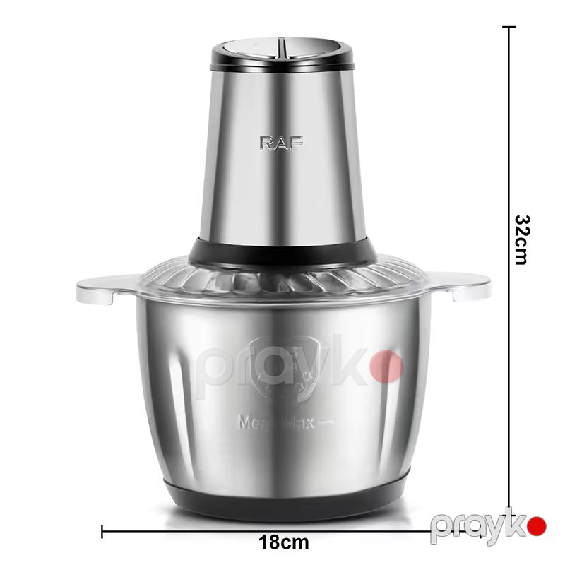 RAF R.7045 Çoxfunksiyalı Portativ Doğrayıcı Tərəvəz Doğrayıcı 1000W Gücündə Mətbəx Doğrayıcısı Tutum 3L — Blenderlər, xırdalayanlar və mikserlər, Bakı (6)
