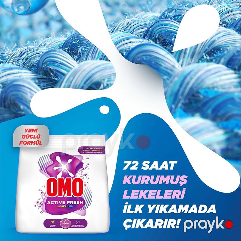 Omo Active Fresh Colors Pudra Yuyucu 1,5 KG Ləkələr Üçün Paltar Yuyucu Vatisə Omo Pro Çözücü — Mallar, Bakı (5)