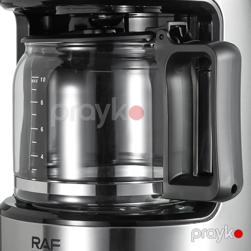 Elektrikli qəhvə dəmləyicisi RAF R.110 Aroma Filtrli Qəhvə Maşını Üyüdücü ilə 1.8L 1000W Qara Kofe maşını — Digər mətbəx texnikası, Bakı (4)