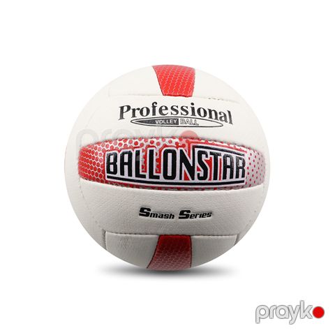 Voleybol topu Ballonstar QN-258 Voleybol topu Ağ Qırmızı Rengli Voleybol Topu Ballonstar — Bakı