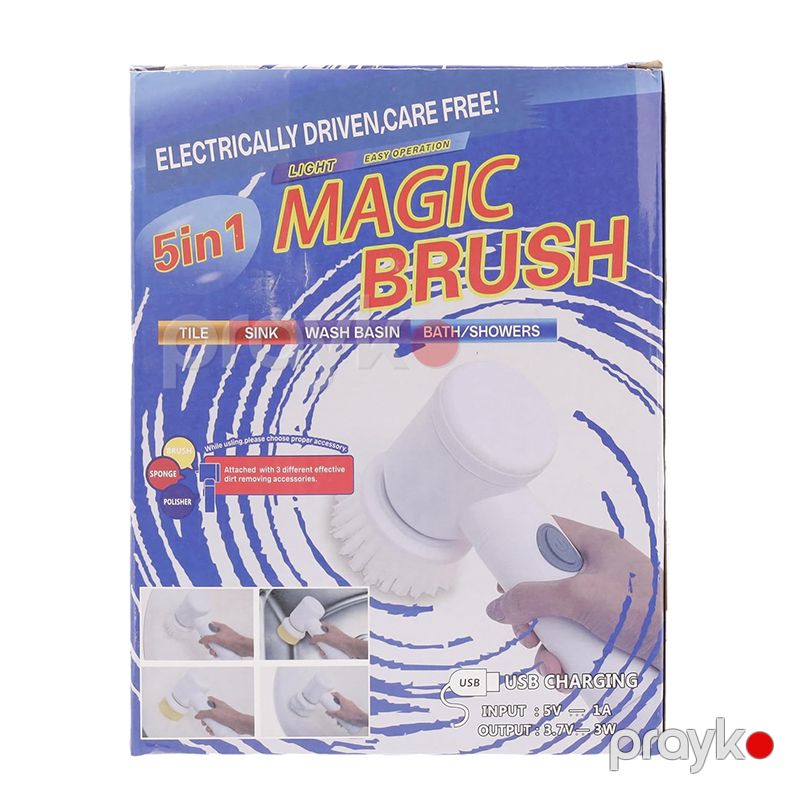 Elektrikli Magic Brush Təmizləyici Fırça 3 Başlıqlı Elektrikli Təmizləmə Fırçası Simsiz Təmizləyici Fırça — Mallar, Bakı (7)