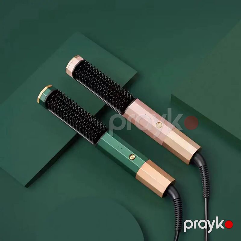 İki İstifadəli Babyverse Saç Düzləşdirici Sürətli Isinmə Funksiyasına Sahib Çoxfunksiyalı Saç Feni ABS Styling Daşınması Asan Fırça Daraq — Fən, Bakı (2)