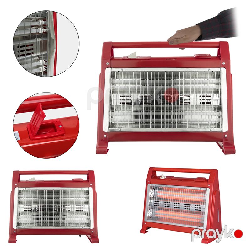 İnfraqırmızı Qızdırıcı Luxgen LX-2830 Qırmızı Kiçik Elektrik Qızdırıcısı Kumtel Luxgen Quartz Heater Döşəmə Qızdırıcı — Isıtıcılar və isı ventilatorları, Bakı (4)