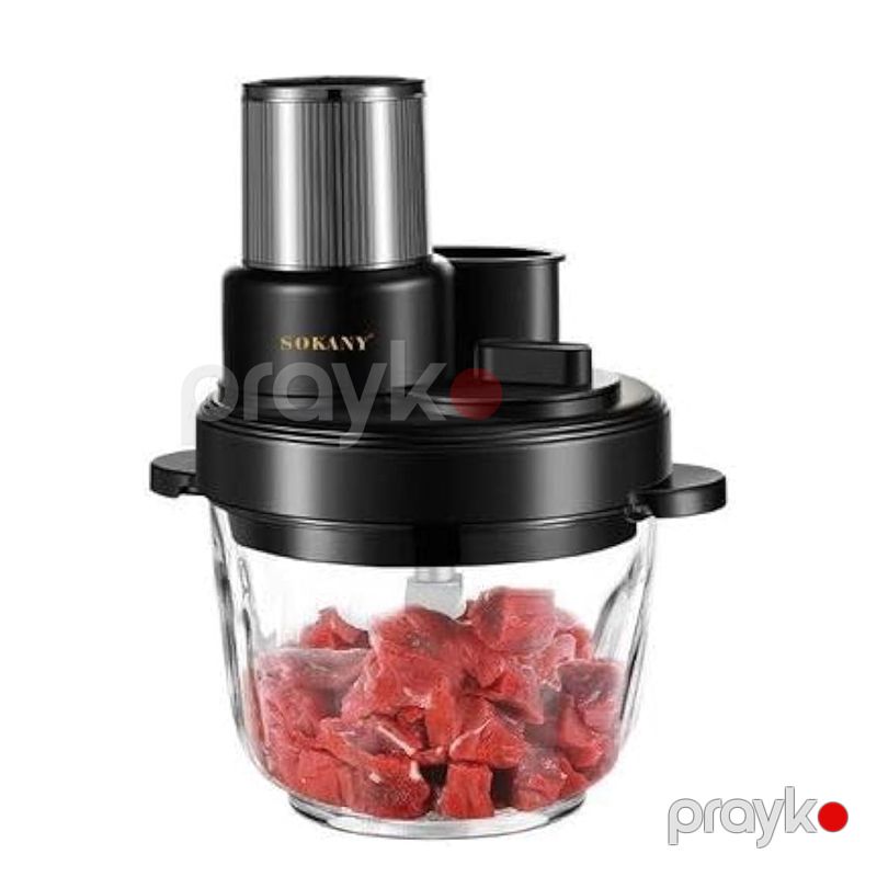Sokany Şüşə Doğrayıcı SK-06037 4-in-1 Çoxfunksiyalı 3L tutum və 1000W güclü Doğrayıcı — Blenderlər, xırdalayanlar və mikserlər, Bakı (2)