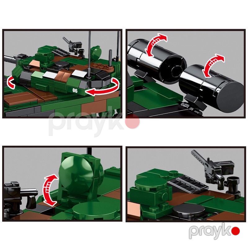 Leclerc Əsas Döyüş Tankı SY0102 Konstruktor Hərbi Tank Blok Kərpicləri 889 ədəd — Oyuncaqlar, Bakı (3)