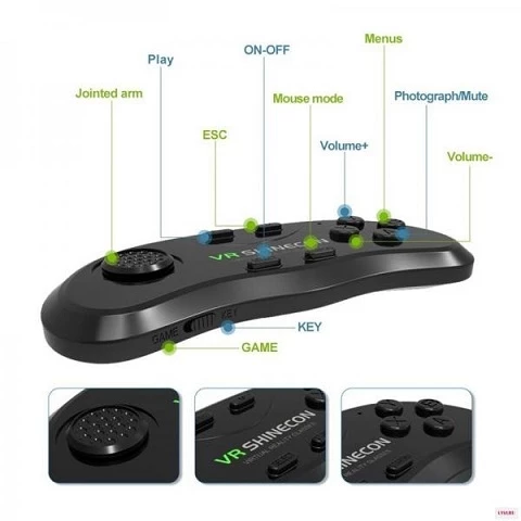 Bluetooth oyun joystıkı, 3D və vr shinecon eynəklər üçün pult — Elektronika, Bakı (3)
