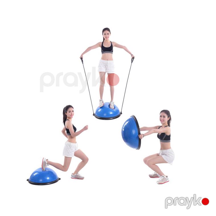 Balans Topu Mavi Yoga Yarım Balans Topu Müqavimət rezinləri və Nasos Dəsti ilə — Fitness və simulyatorlar, Bakı (6)