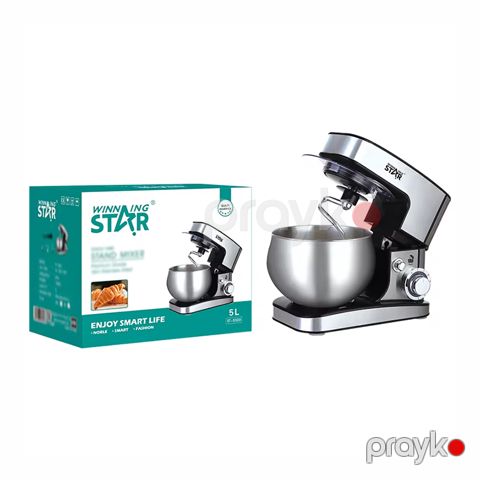 Winning Star ST-5300 Çoxfunksiyalı Portativ Qarışdırıcı Xəmir Qarışdırıcı Xəmir Yoğuran Mikser 1000W — Bakı