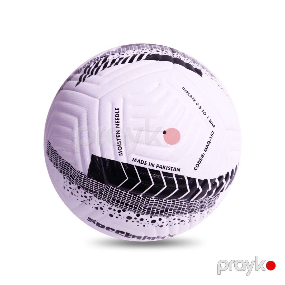 Soccermax Ağ Qara Dizayınlı Futbol Topu №5 Pakistan Istehsalı Soccermax Futbol Topu — İdman, hobi, istirahət, Bakı (4)