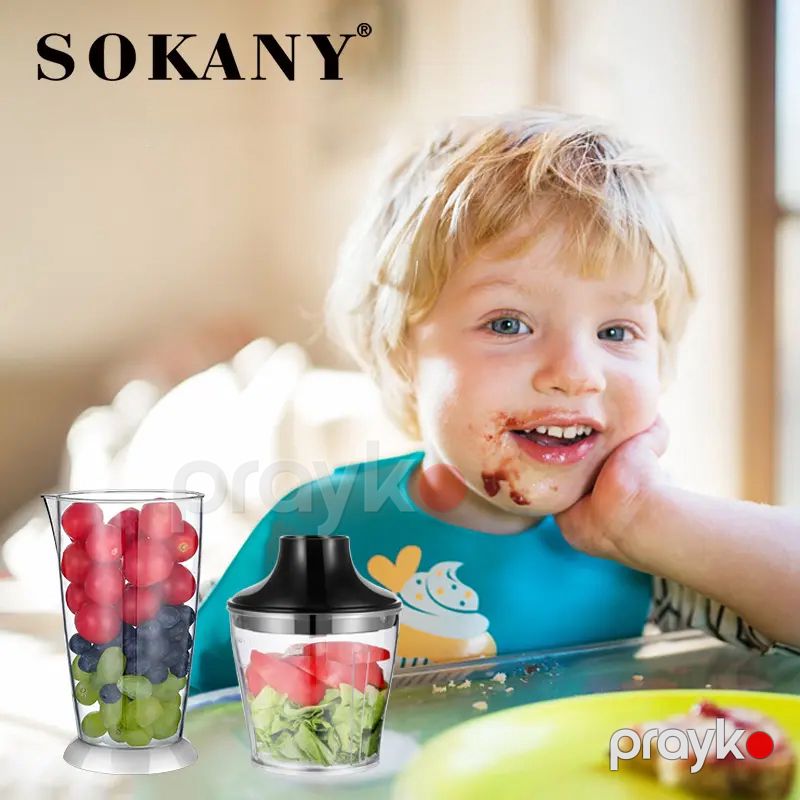 Sokany SK-758-4 Çoxfunksiyalı Blender Əl Blenderi Elektrikli Blender 1000W — Blenderlər, xırdalayanlar və mikserlər, Bakı (4)