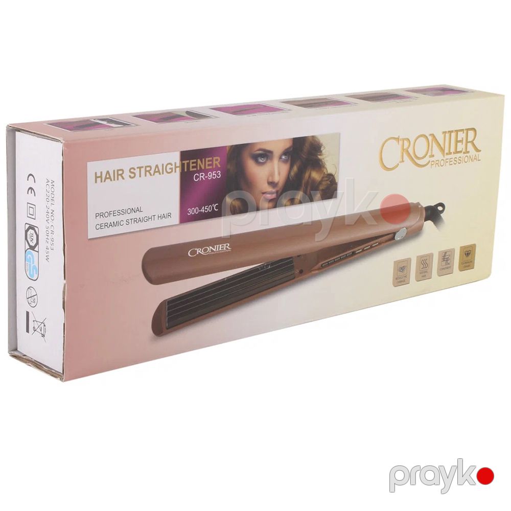 Professional Lcd displey Saç Buruq Feni 950F Cronier Saç Keramik Üzlüklü Peşəkar Vafle Saç Ütüsü — Fən, Bakı (7)