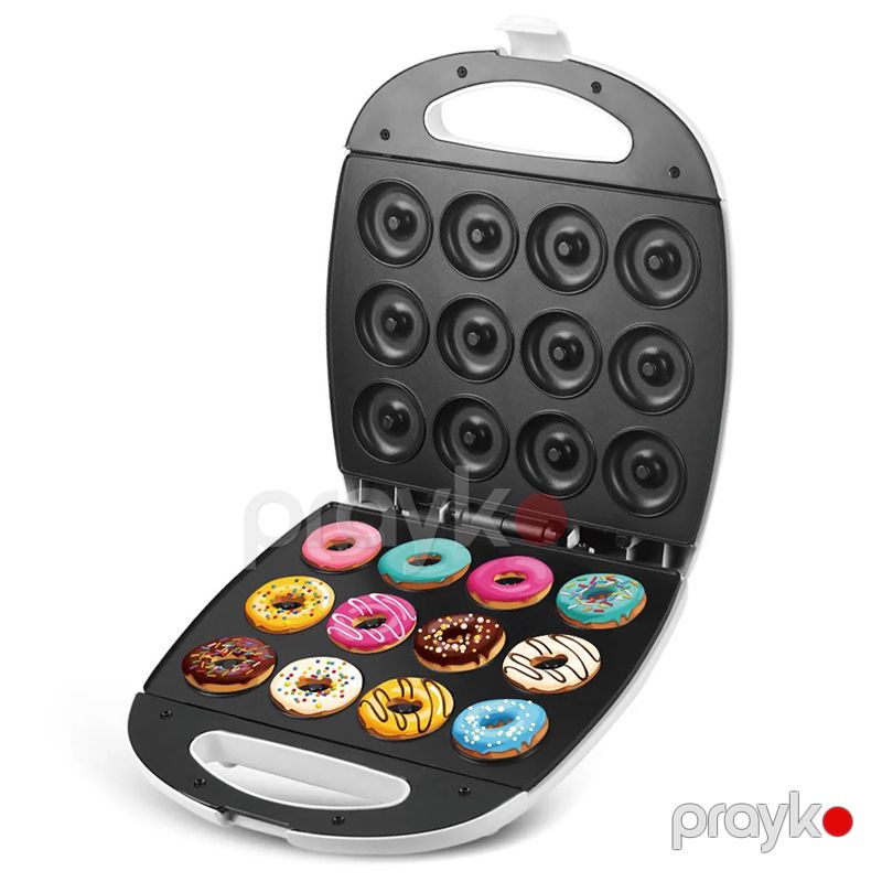 Elektrikli Donut Bişirmə Tosteri RAF İki Hissəli 12 Kalıplı LED Yapışmaz Qablı Vafli Tosteri Paslanmaz Polad Toster 1300W — Toster və vaflyasıcı, Bakı (3)
