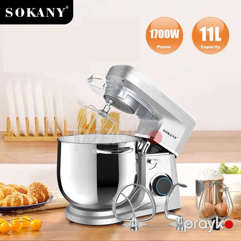 Sokany SK-269 Çoxfunksiyalı Mikser Xəmir Yoğuran Maşın Xəmir Qarışdıran 1700W — Blenderlər, xırdalayanlar və mikserlər, Bakı (3)