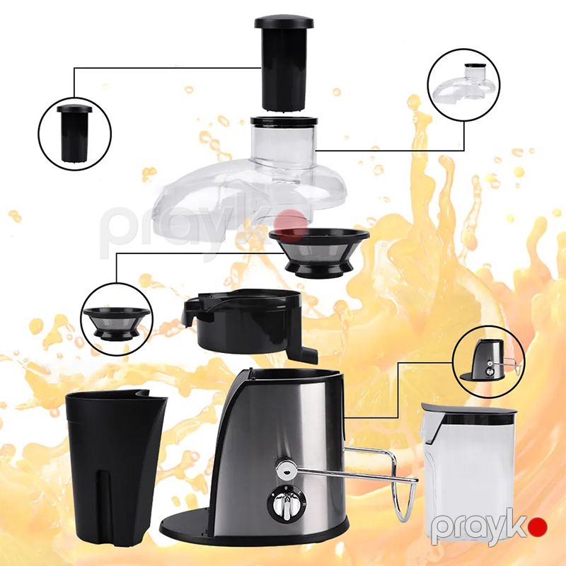3 Sürətli Professional Portağal Meyvə Tərəvəz Şirəçəkən Maşın 350ML Tutumunda Soyuq Pres Şirə Çıxarıcı Peşəkar Mətbəx Kombaynı — Digər mətbəx texnikası, Bakı (6)