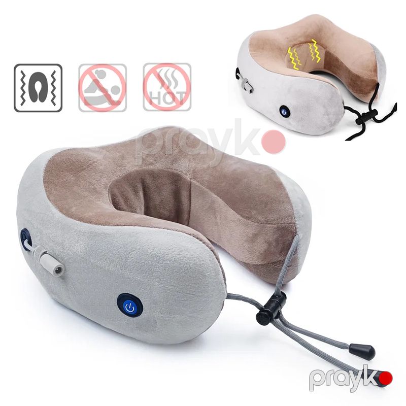 Boyun Masaj Yastığı Gelius Smart Pillow Massager ZX-1902 Vibrasiyalı Boyun Masaj Cihazı Yumuşaq Vibro Seyahət Yastığı — İdman, hobi, istirahət, Bakı (6)