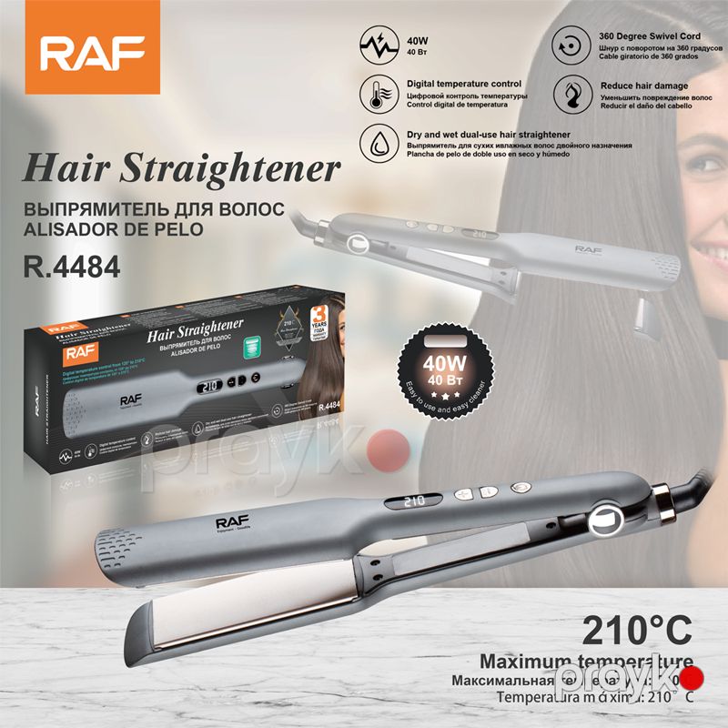 RAF R.4484 - Saç Düzləşdiricisi Fen Ütü Feni Keramik Material 40 W Güc — Fən, Bakı (6)