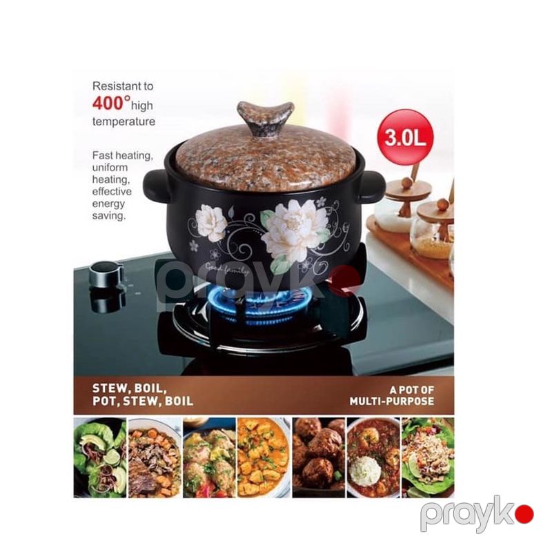 Sonifer SF-1106 Keramika Qazan Yüksək Temperatura Davamlı Qazan — Qablar və mətbəx əşyaları, Bakı (5)